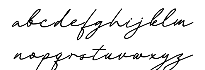 Obellia Script Font LOWERCASE