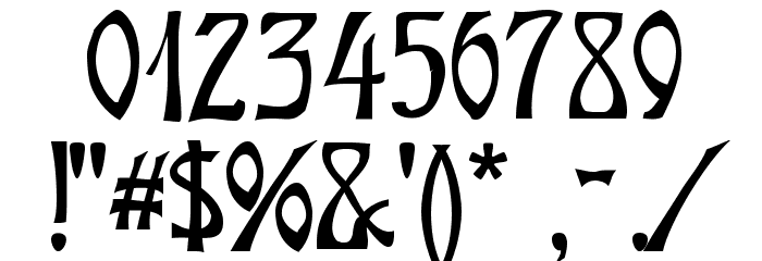 Ober-Tuerkheim Font OTHER CHARS
