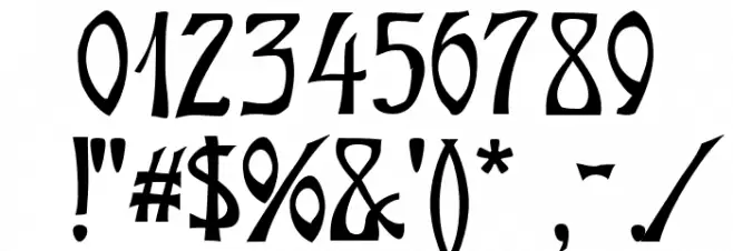 Ober-Tuerkheim Font OTHER CHARS