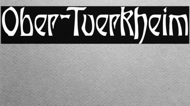 Ober-Tuerkheim Font examples