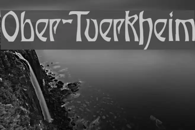 Ober-Tuerkheim Font examples