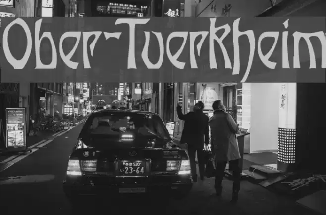 Ober-Tuerkheim Font examples