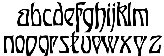 Ober-Tuerkheim Font LOWERCASE