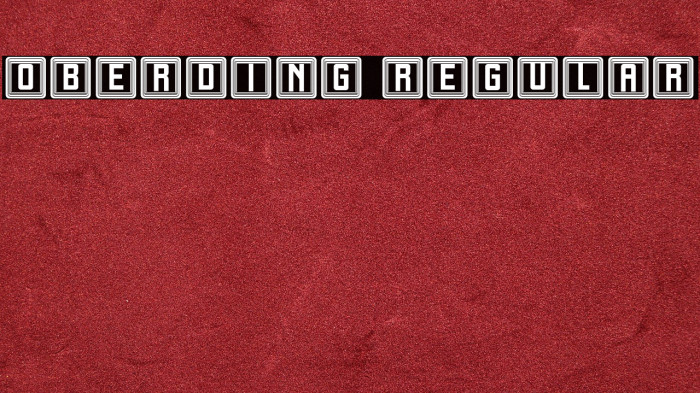 Oberding Regular Example 1