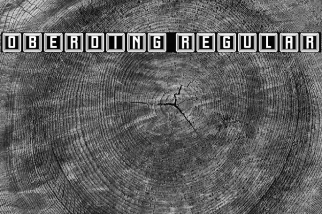 Oberding Regular Font examples