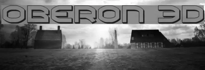 Oberon 3D Font examples