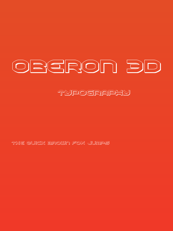 Oberon 3D Poster