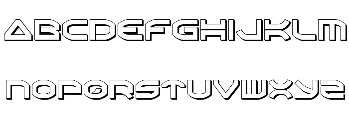Oberon 3D Font Litere mici