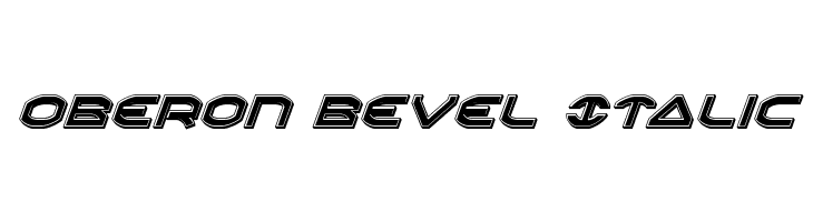 Oberon Bevel Italic Font