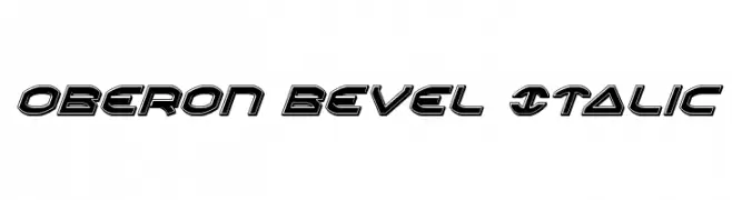 Oberon Bevel Italic  Fuentes Gratis Descargar