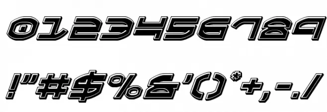 Oberon Bevel Italic Polices AUTRES CHARS