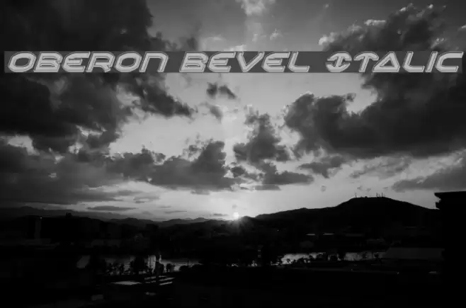Oberon Bevel Italic Polices examples