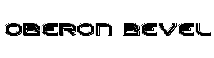 Oberon Bevel Font