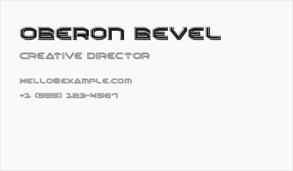 Oberon Bevel Business Card