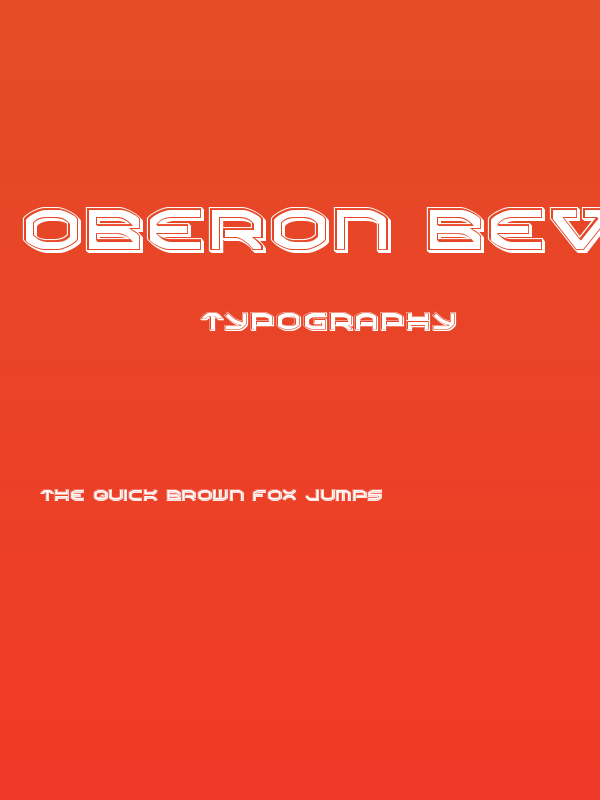 Oberon Bevel Poster
