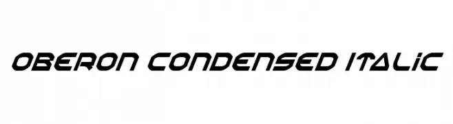 Oberon Condensed Italic  Free Fonts Download