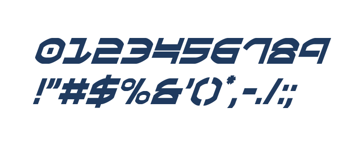 Oberon Condensed Italic Other Characters