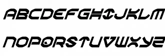 Oberon Condensed Italic Polices MAJUSCULES