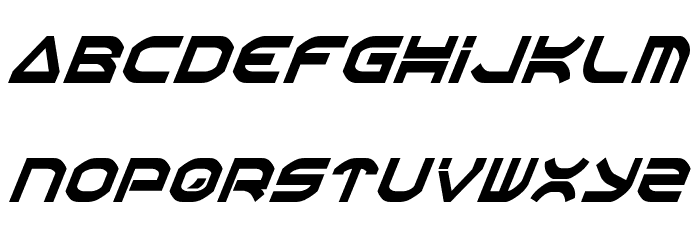 Oberon Condensed Italic Font LOWERCASE