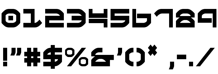 Oberon Condensed Font OTHER CHARS