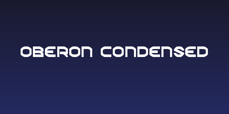Oberon Condensed Social Header