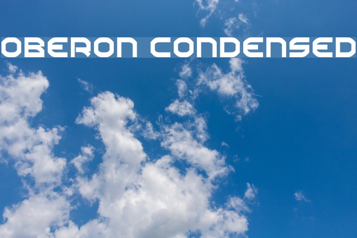 Oberon Condensed Font examples