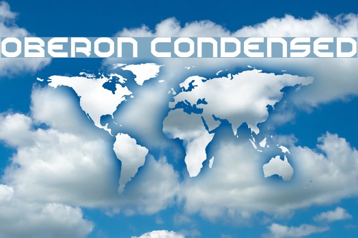 Oberon Condensed Font examples