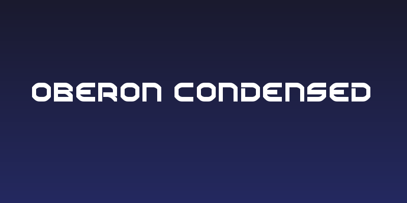 Oberon Condensed Social Header