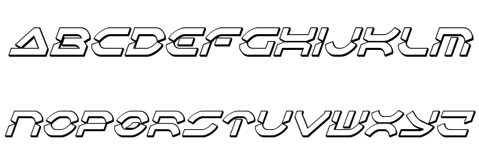 Oberon Deux 3D Italic Fuentes MINÚSCULAS