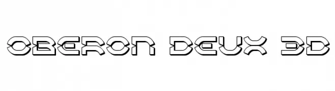 Oberon Deux 3D  Frei Schriftart Herunterladen