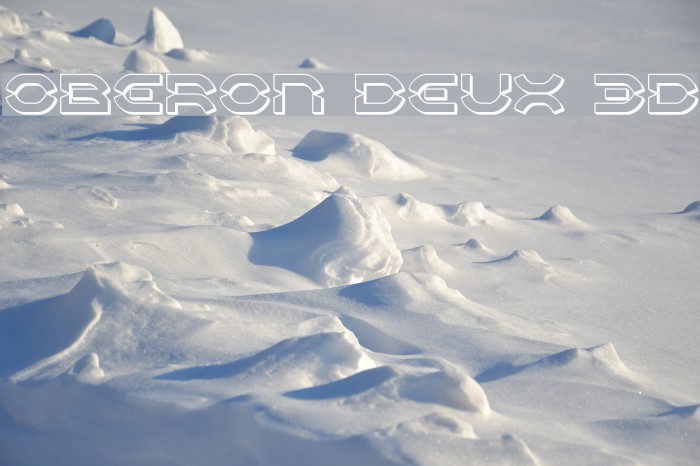 Oberon Deux 3D Font examples