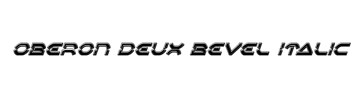 Oberon Deux Bevel Italic  Frei Schriftart Herunterladen