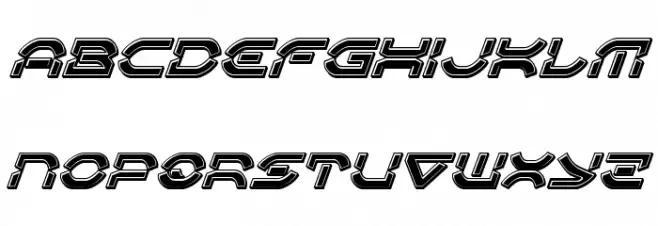 Oberon Deux Bevel Italic フォント 大文字