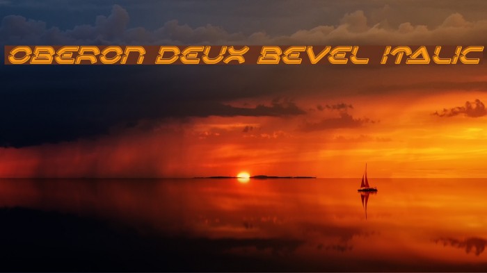Oberon Deux Bevel Italic Font examples