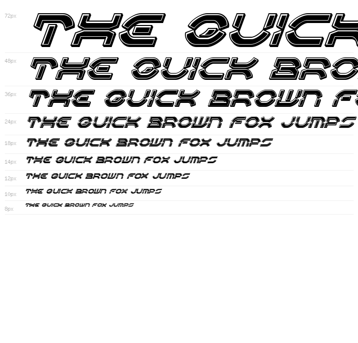 Oberon Deux Bevel Italic Waterfall