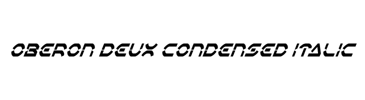 Oberon Deux Condensed Italic  font caratteri gratis
