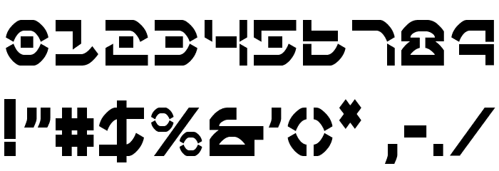 Oberon Deux Condensed Font OTHER CHARS