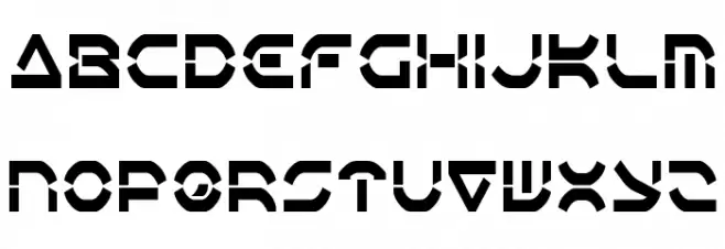 Oberon Deux Condensed フォント 大文字