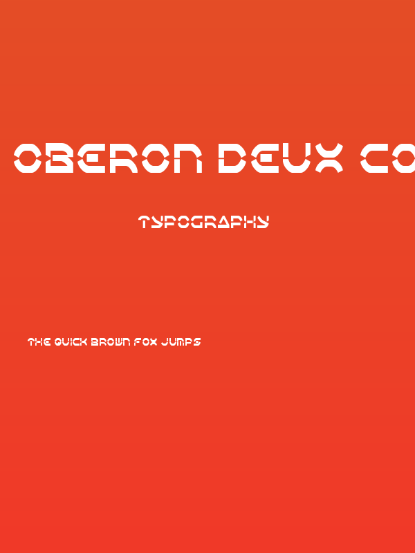 Oberon Deux Condensed Poster