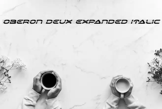 Oberon Deux Expanded Italic Fuentes examples