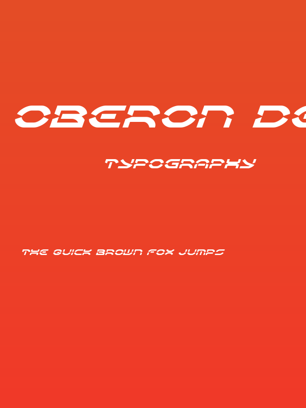 Oberon Deux Expanded Italic Poster