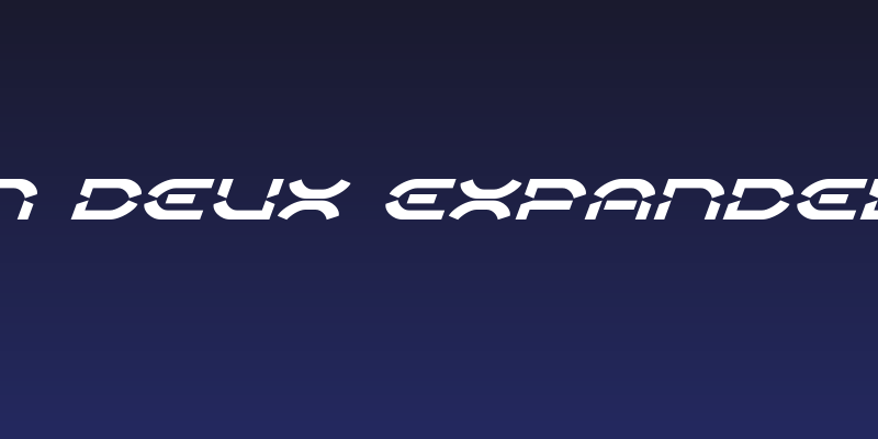 Oberon Deux Expanded Italic Social Header