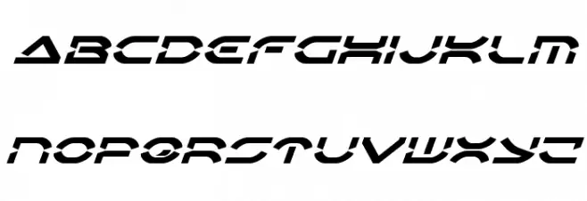 Oberon Deux Expanded Italic Fonte MINÚSCULAS