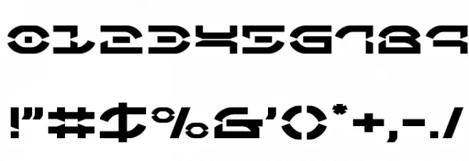 Oberon Deux Expanded Font OTHER CHARS