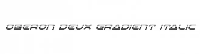 Oberon Deux Gradient Italic  Descarca Fonturi Gratis
