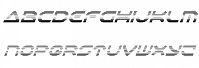 Oberon Deux Gradient Italic フォント 小文字