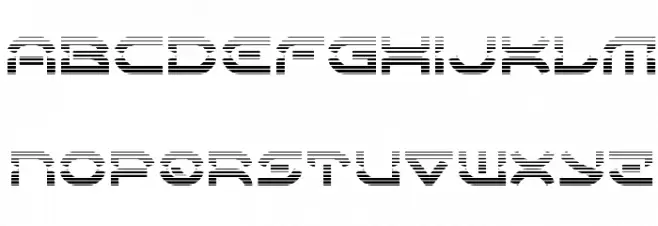 Oberon Deux Gradient フォント 大文字