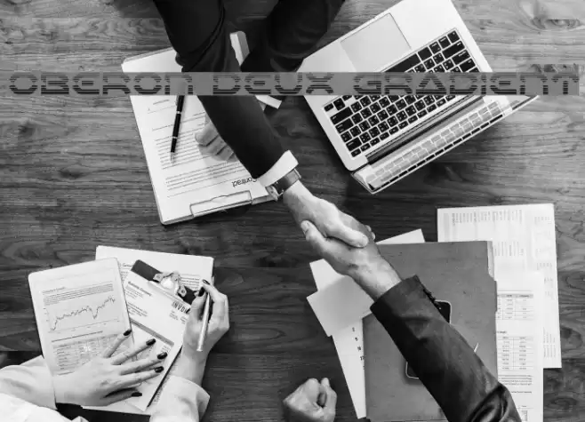 Oberon Deux Gradient Font examples