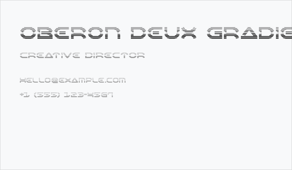 Oberon Deux Gradient Business Card