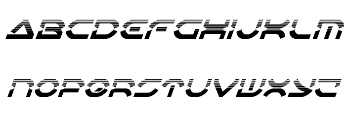 Oberon Deux Halftone Italic Font LOWERCASE